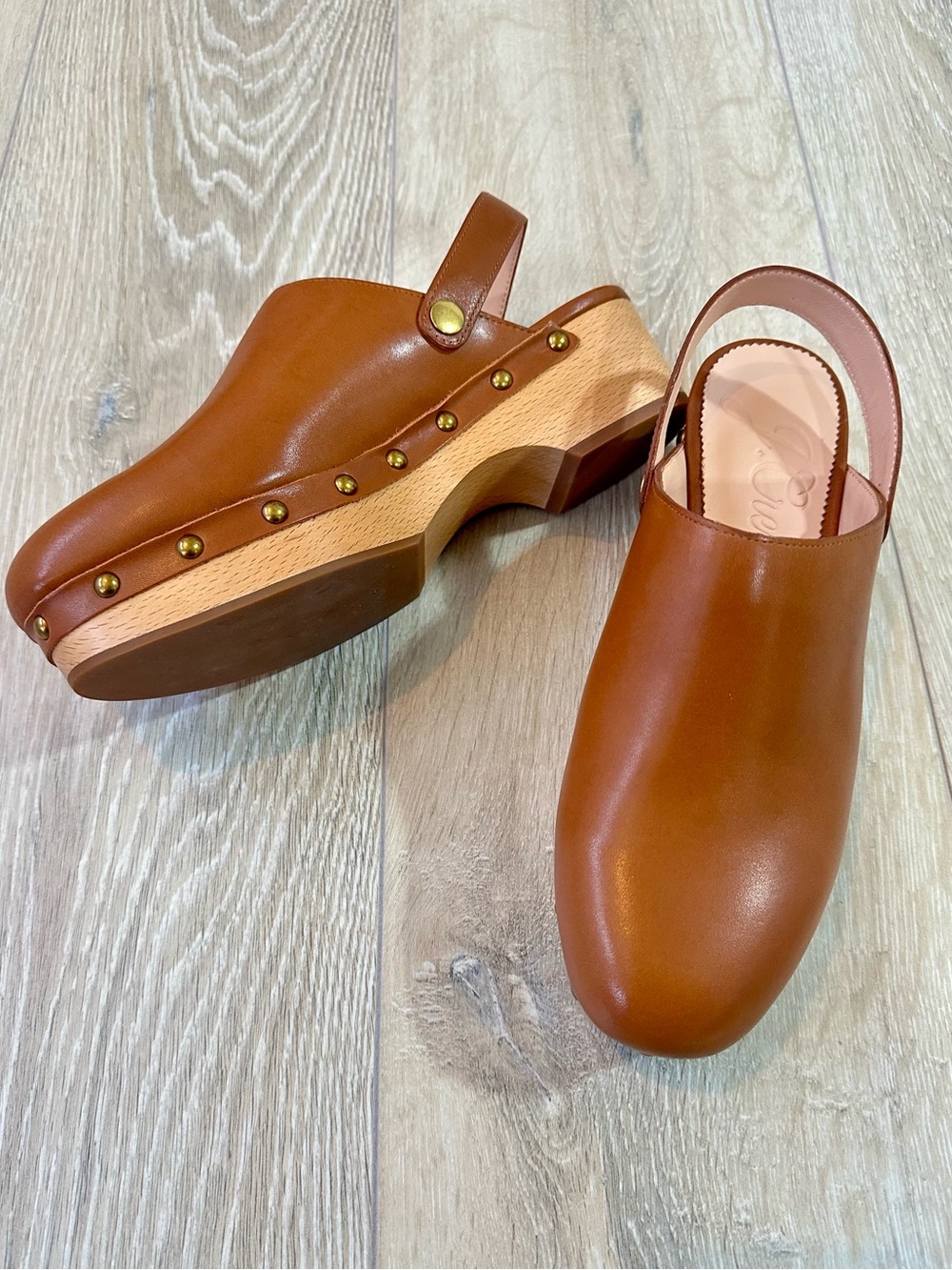 J.Crew BA188 Convertible Leather Clogs